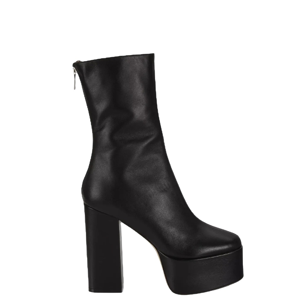 Paris Texas Black Platform Ankle Boots